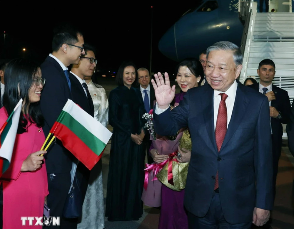 Lễ đón Tổng Bí thư Tô Lâm và Phu nhân thăm chính thức Cộng hòa Bulgaria