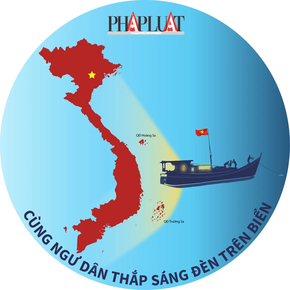 Chương trình "Cùng ngư dân Thắp sáng đèn trên biển" do Báo Pháp Luật TP.HCM tổ chức.