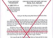 Giả văn bản UBND tỉnh Bình Định đón dân bằng 50 chuyến ô tô