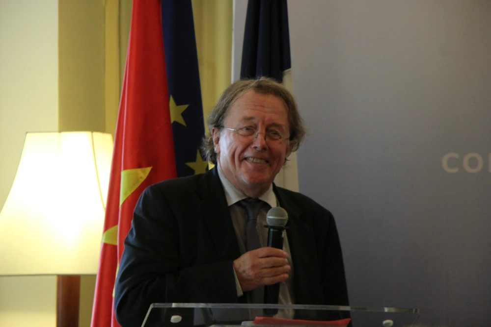 GS Michel Grimaldi, Giáo sư danh dự tại Đại học Paris II Panthéon Assas. Ảnh: DƯƠNG HOÀNG