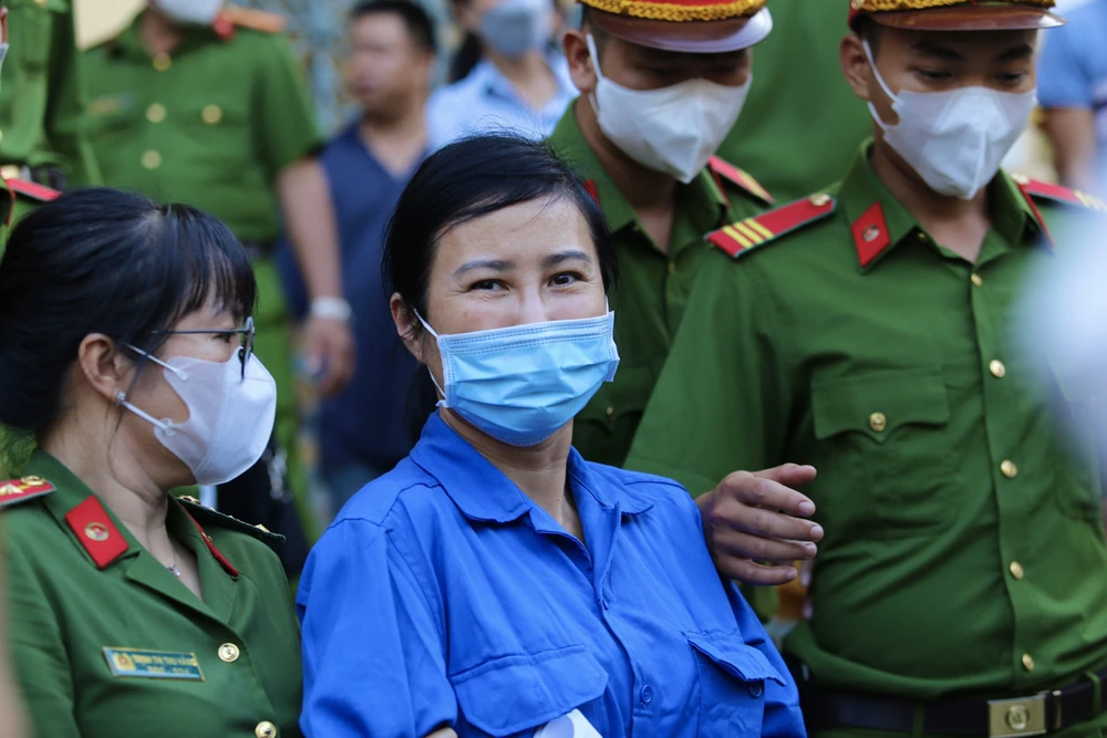 Bị cáo Hoàng Thị Thúy Nga. Ảnh: HOÀNG GIANG