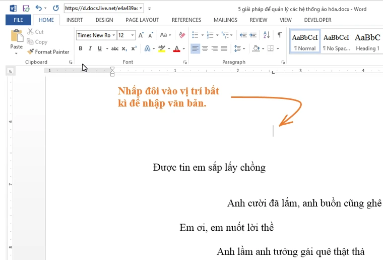 Mẹo hay khi sử dụng Word 2013 (P.2) ảnh 1