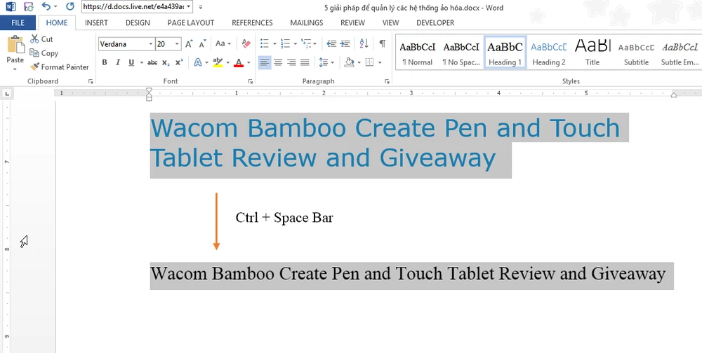 Mẹo hay khi sử dụng Word 2013 (P.2) ảnh 2