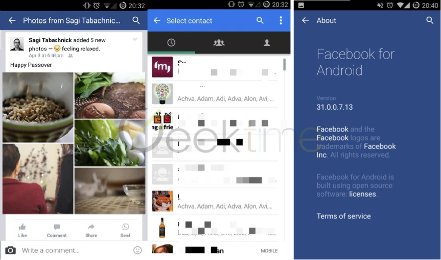 Facebook tích hợp WhatsApp trên Android ảnh 1