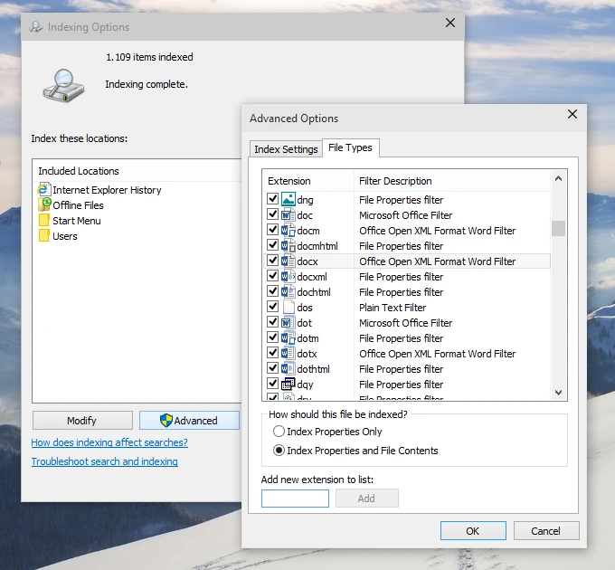 Giúp Windows tìm kiếm cả nội dung bên trong tập tin ảnh 1