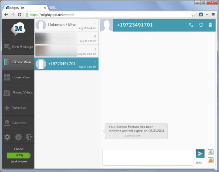 Gửi và nhận tin nhắn Android từ máy tính ảnh 1