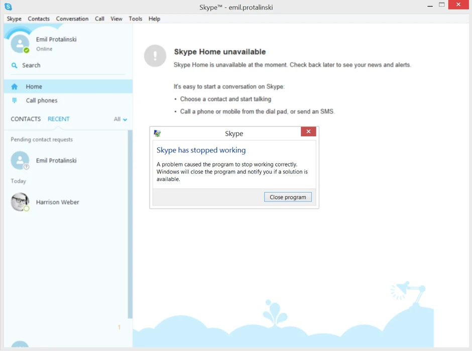 Skype gặp sự cố “chết đứng” khi nhận kí tự lạ ảnh 2
