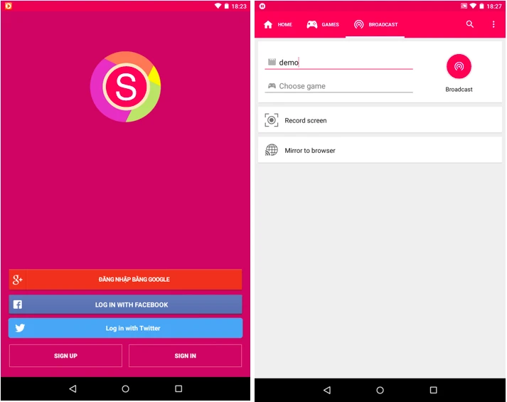 Quay phim trên màn hình Android ảnh 1