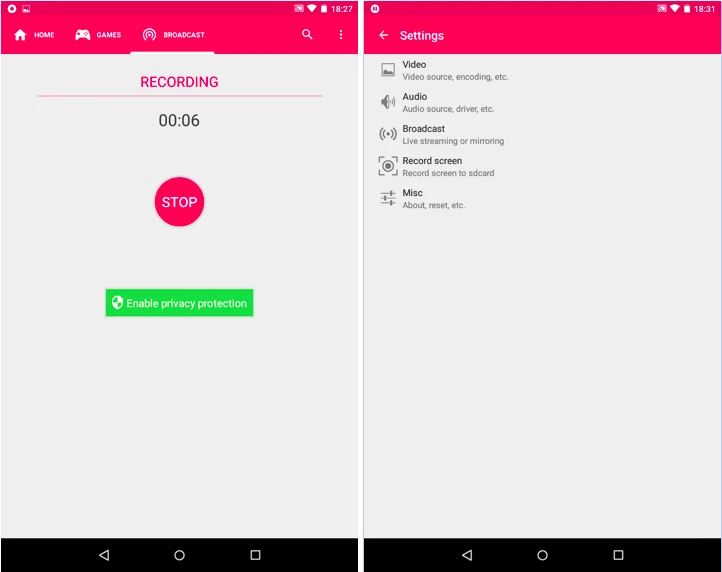 Quay phim trên màn hình Android ảnh 2