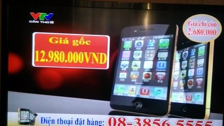 Đăng quảng cáo bán điện thoại giả trên truyền hình ảnh 2