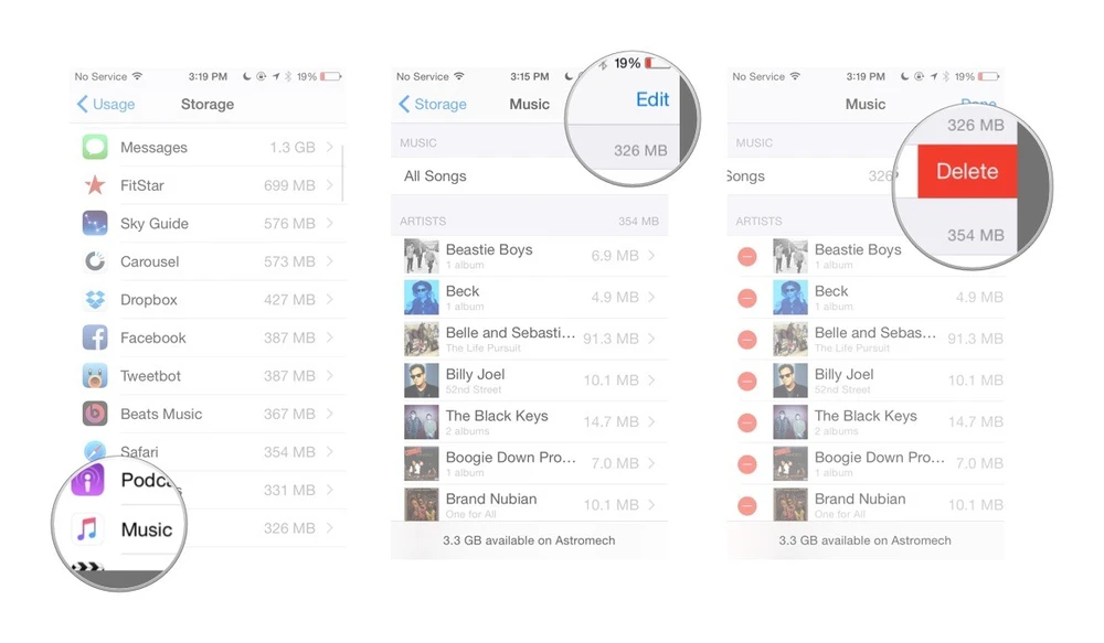 Xóa toàn bộ các tập tin nhạc trên iPhone, iPad ảnh 2