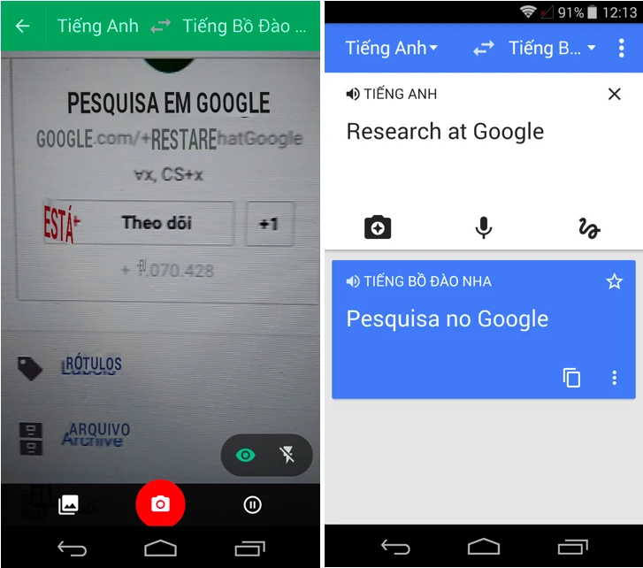 Dịch văn bản bằng camera và không cần internet ảnh 1