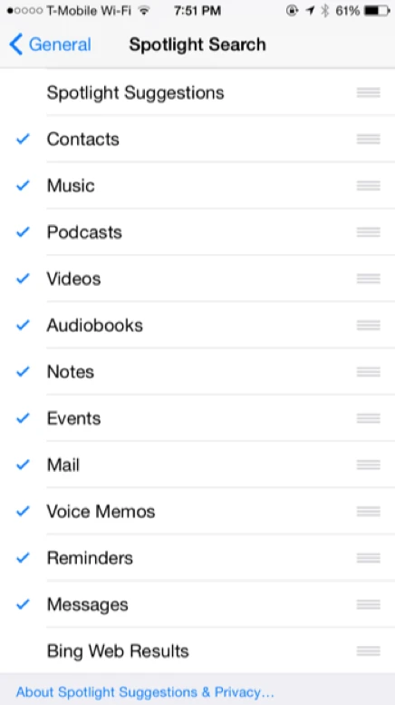 Vô hiệu hóa tính năng Spotlight trên iPhone và Mac ảnh 2 Vô hiệu hóa tính năng Spotlight trên iPhone và Mac ảnh 2