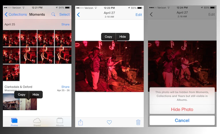 Ẩn giấu hình ảnh trên iPhone ảnh 1