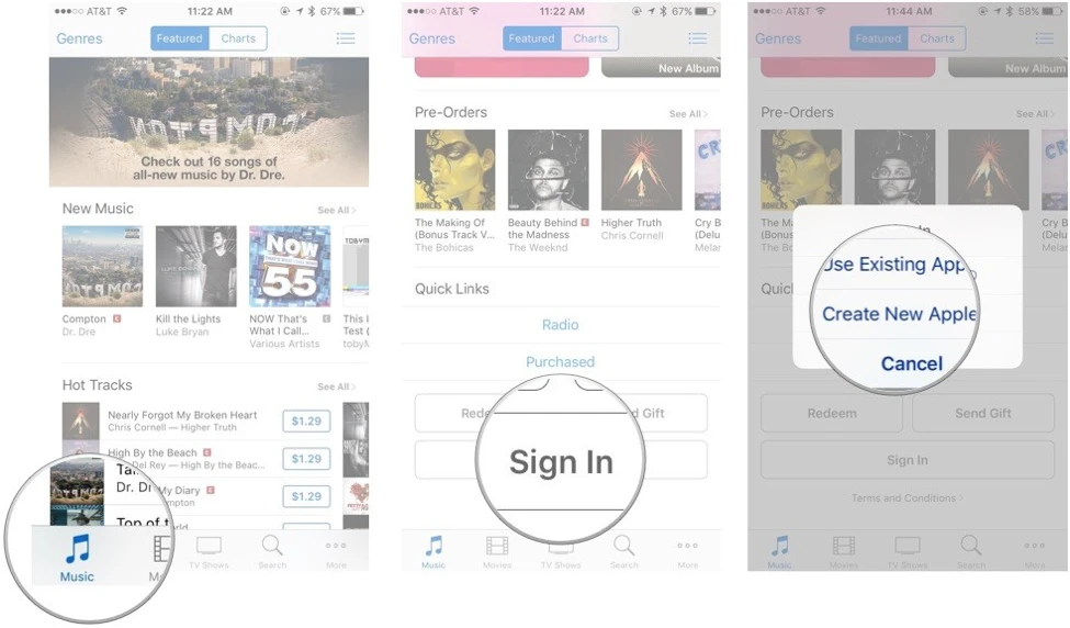 Cách tạo Apple ID để sử dụng iTunes ảnh 1