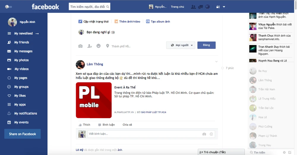 Cách kích hoạt giao diện “siêu phẳng” cho Facebook ảnh 2 Cách kích hoạt giao diện “siêu phẳng” cho Facebook ảnh 2