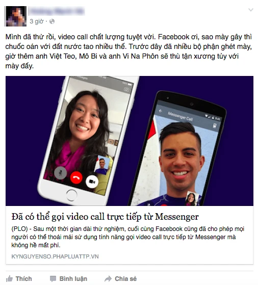 Cộng đồng hứng khởi với tính năng gọi điện trên Facebook ảnh 1