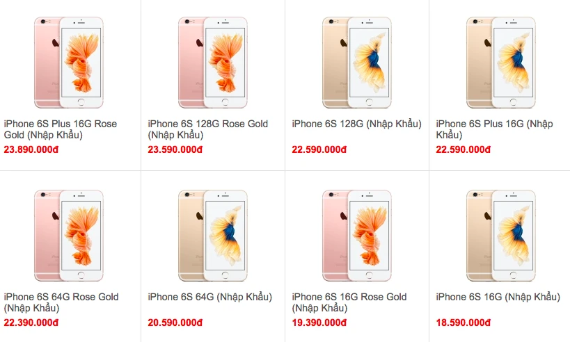 Giá iPhone 6S “tuột dốc” không phanh ảnh 1