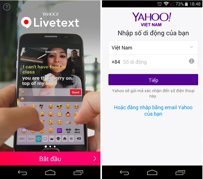 Yahoo trình làng ứng dụng nhắn tin video độc đáo ảnh 1 Yahoo trình làng ứng dụng nhắn tin video độc đáo ảnh 1