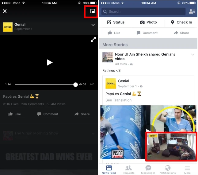 Cách mở video trên Facebook ở chế độ cửa sổ ảnh 1