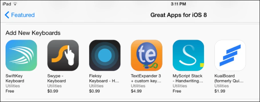 Cài đặt bàn phím của hãng thứ ba cho iPhone, iPad ảnh 1