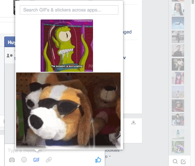 Facebook đã cho phép gửi ảnh động trong tin nhắn ảnh 1