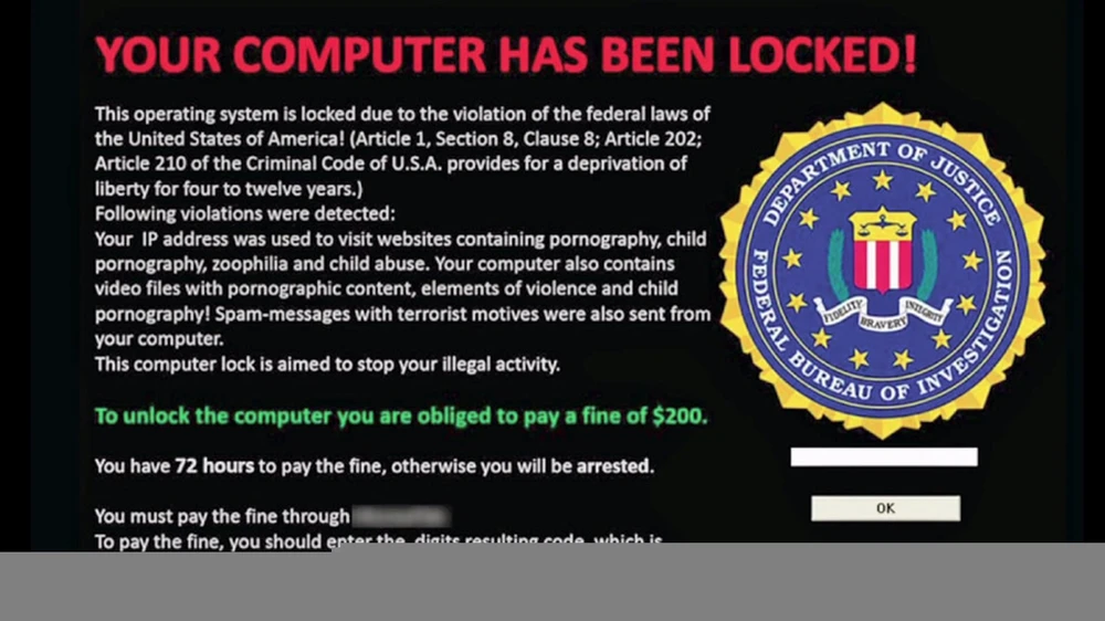 Cẩn trọng với các phần mềm tống tiền nguy hiểm ảnh 1