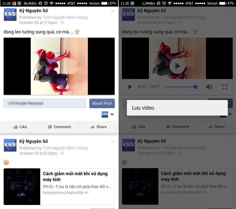 Cách tải video Facebook dễ dàng trên smartphone ảnh 1