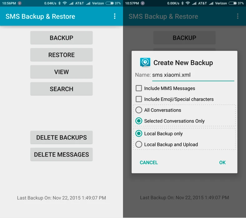 Sao lưu và phục hồi các tin nhắn quan trọng ảnh 1