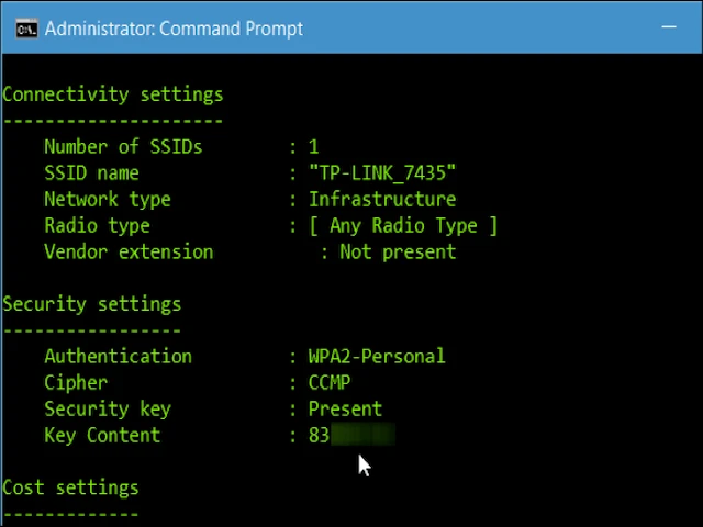Hai cách xem lại mật khẩu Wi-Fi trên Windows ảnh 4 Hai cách xem lại mật khẩu Wi-Fi trên Windows ảnh 4