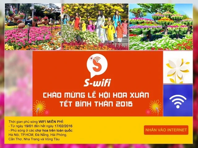 Du Hội hoa xuân 2016 được dùng Wi-Fi miễn phí ảnh 1