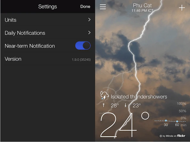 Phát hiện trời mưa trước 15 phút trên smartphone ảnh 2