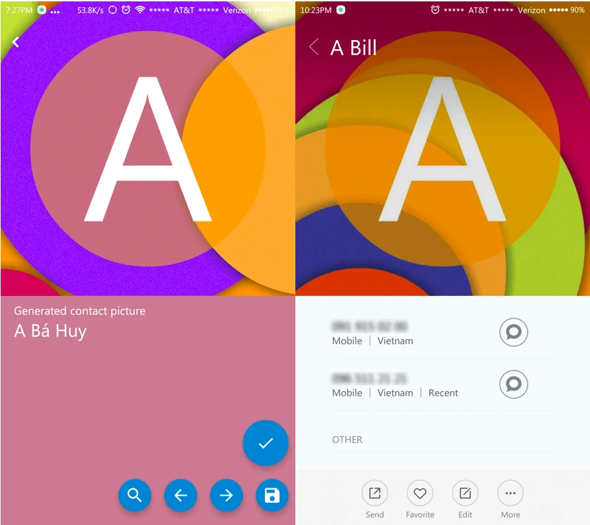 Ứng dụng danh bạ siêu đẹp cho Android ảnh 2
