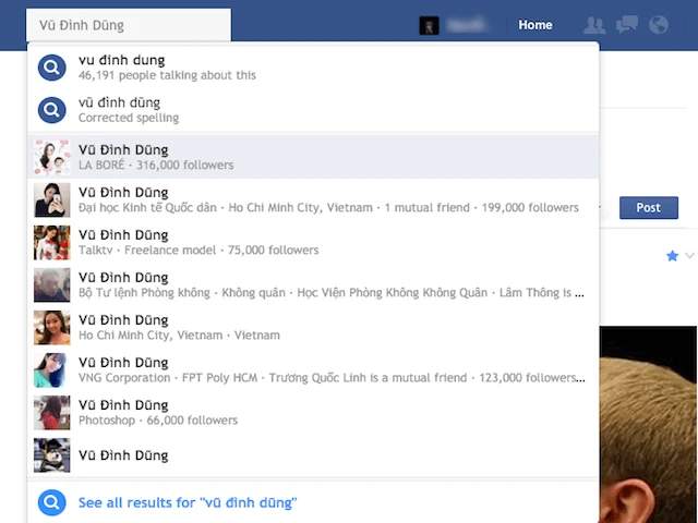 Nhiều tài khoản Facebook bị đổi tên thành Vũ Đình Dũng? ảnh 1