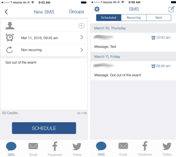 Hẹn giờ gửi tin nhắn SMS và email trên iOS ảnh 1