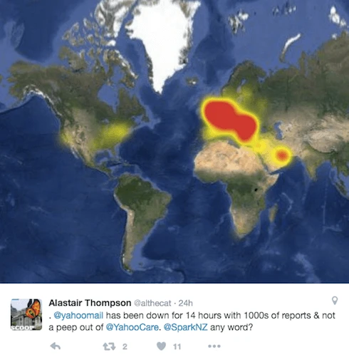 Yahoo Mail gặp sự cố nghiêm trọng hơn 12 tiếng ảnh 2