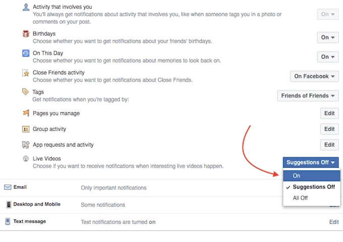 Tắt/Bật thông báo chỉ với vài thao tác đơn giản