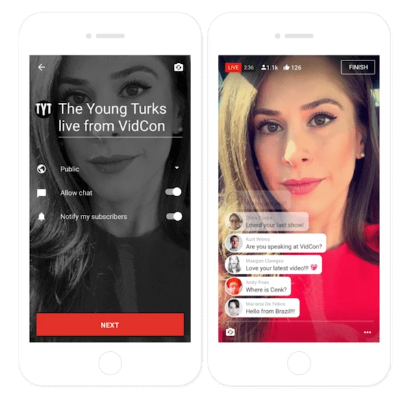 YouTube đã cho phép mọi người phát video trực tiếp từ smartphone