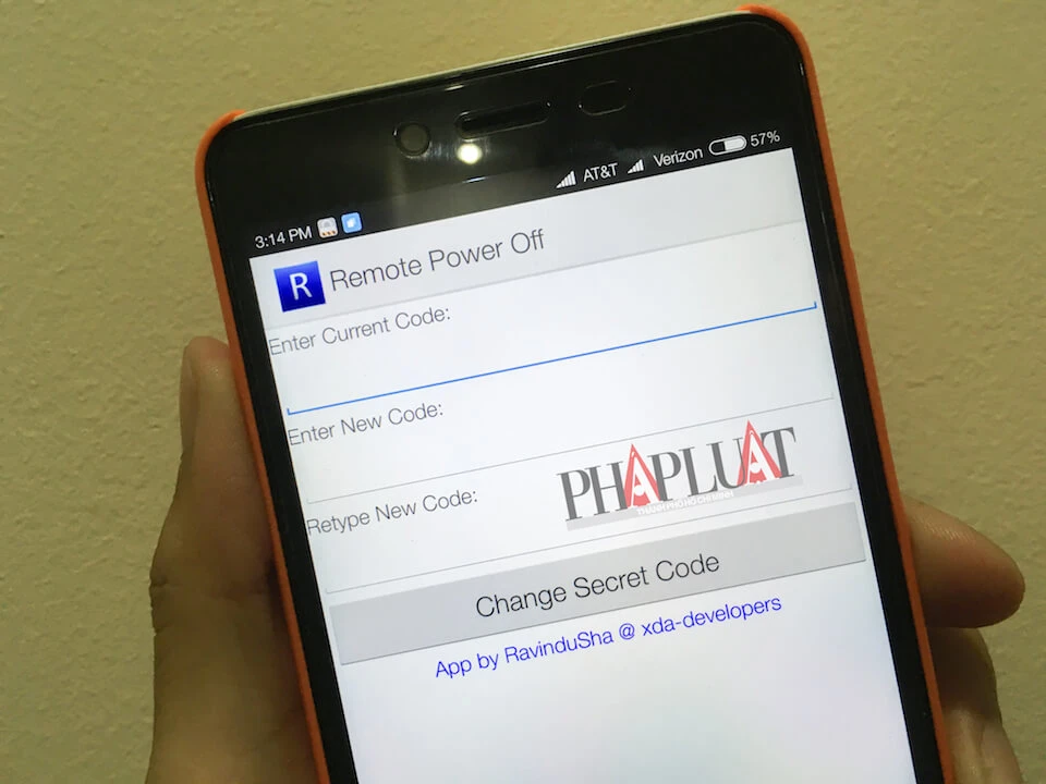 Tắt smartphone từ xa nhờ ứng dụng Remote Power Off