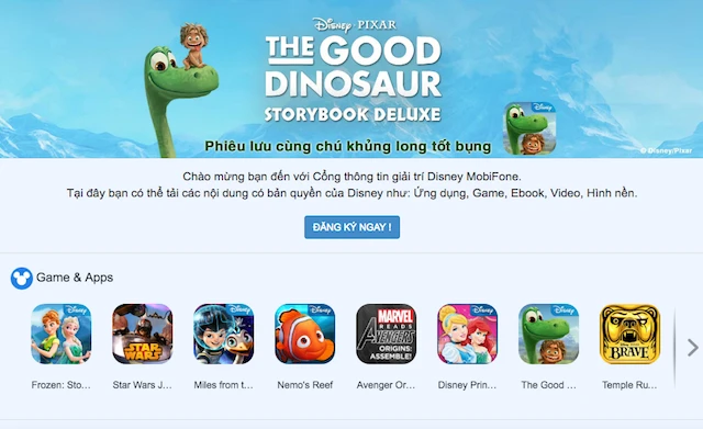 MobiFone ra mắt cổng thông tin giải trí Disney