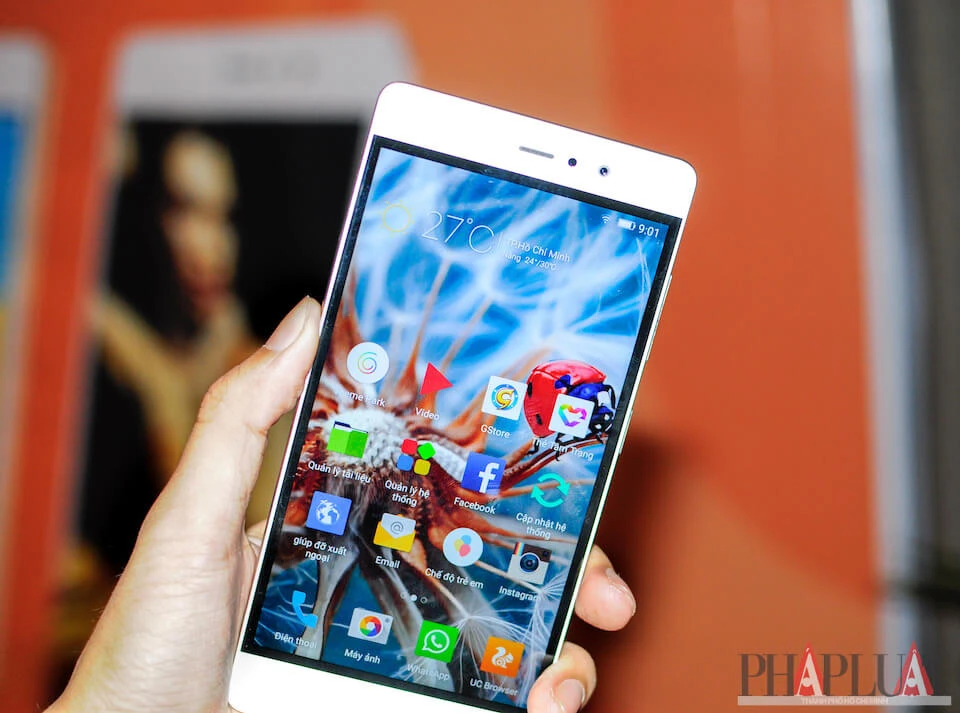 Gionee F103 Pro có màn hình 5 inch sắc nét