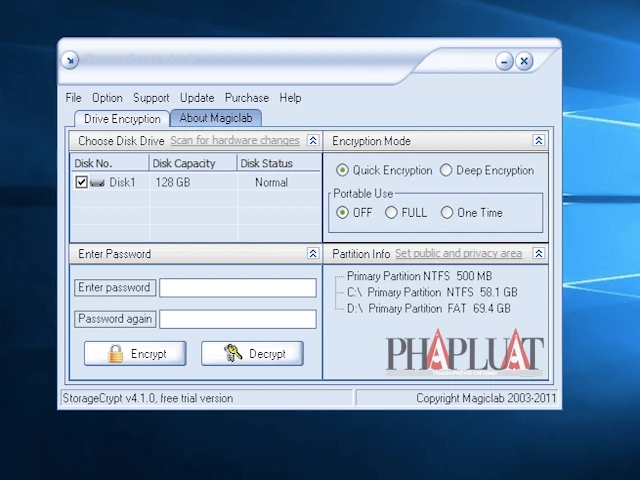 Bảo mật dữ liệu trên USB bằng StorageCrypt