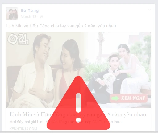 Tự động cảnh báo các trang facebook giả mạo