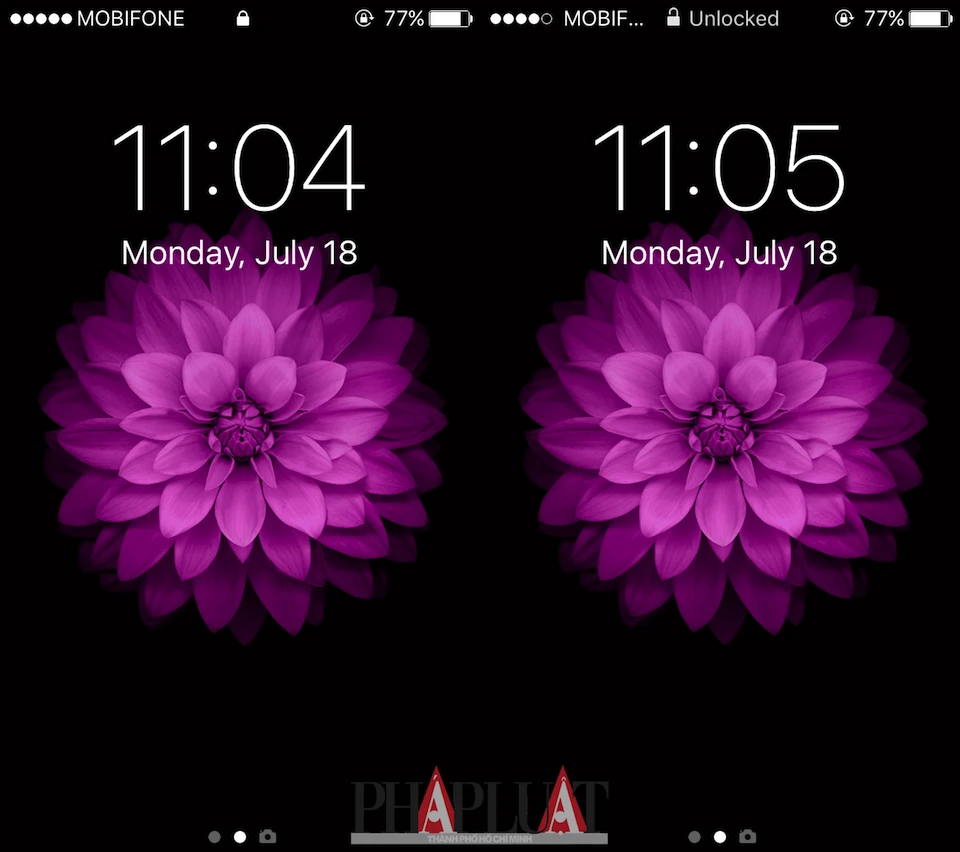 Thiết bị sẽ rung nhẹ khi khóa màn hình iPhone