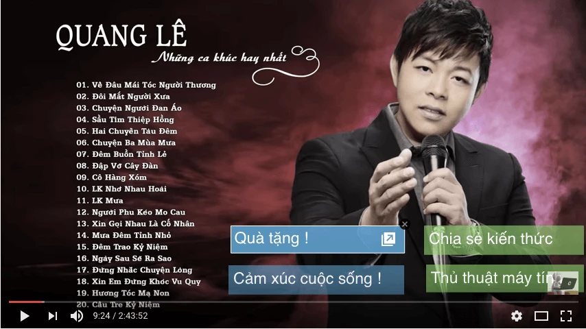 Pop-up quảng cáo thường che mất màn hình video