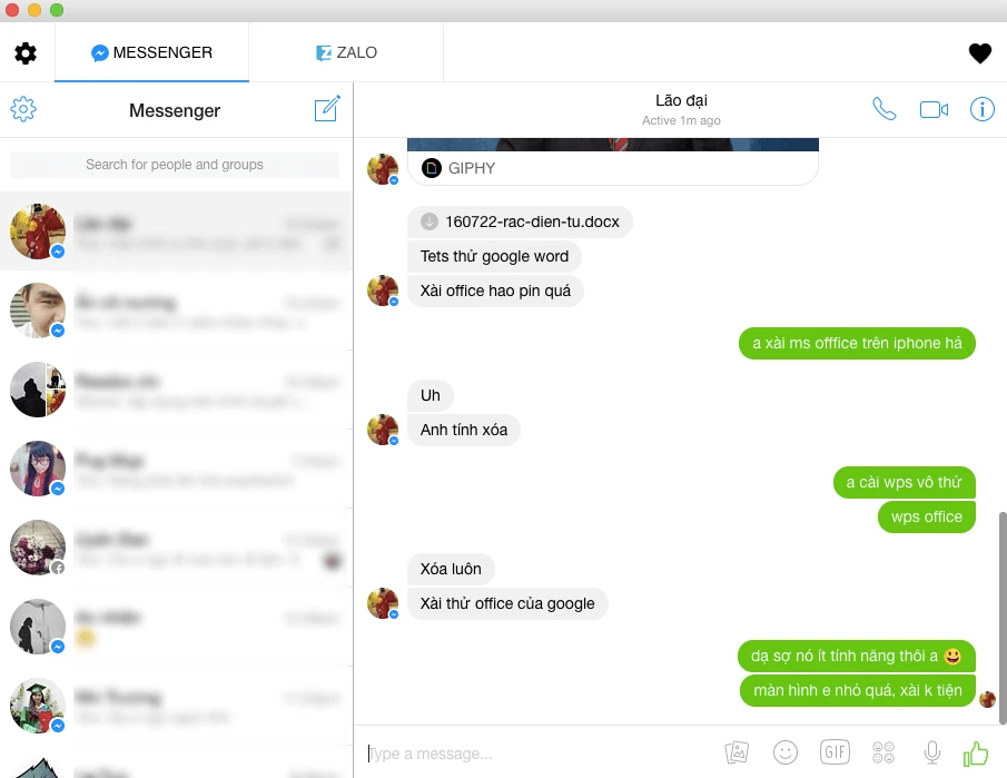 Đăng nhập nhiều tài khoản trên All-in-One Messenger