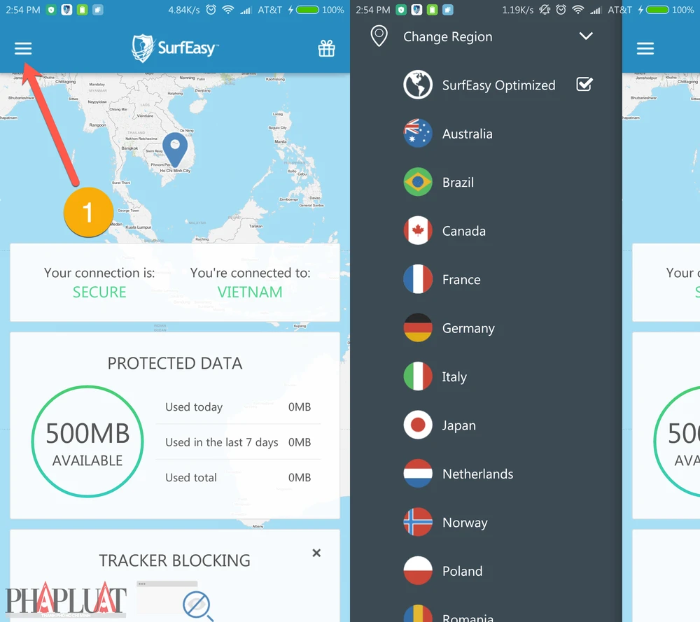 SurfEasy là ứng dụng VPN khá tốt trên Android và máy tính