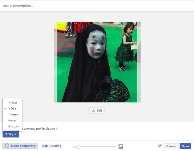 ảnh đại diện tạm thời