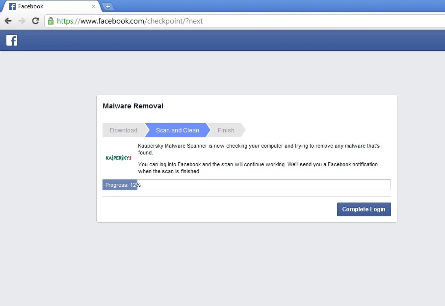 kaspersky malware scan for facebook