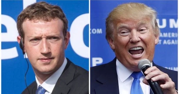 mark zuckerberg vs donald trump